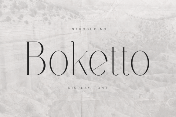 Boketto: A Premium Display Font for Elegant Branding
