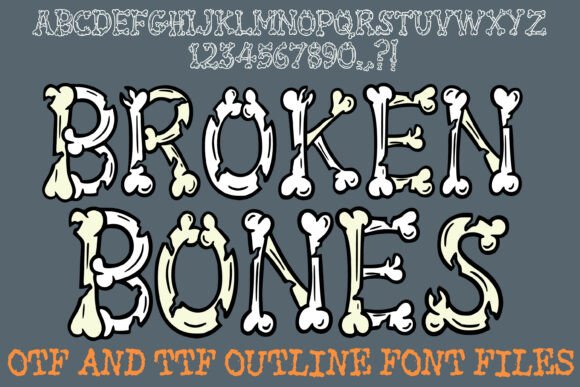 Broken Bones Font