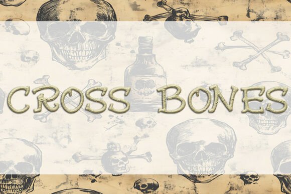 Cross Bones Font for Creative Makers