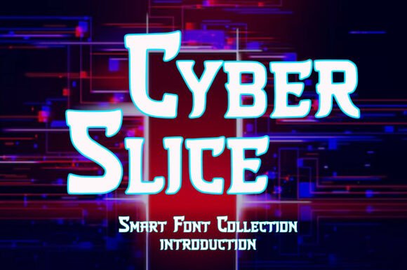 Cyber Slice: A Bold Display Font for Futuristic Web Design