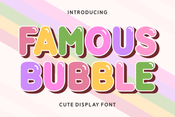 Famous Bubble Font for Bold Campaigns