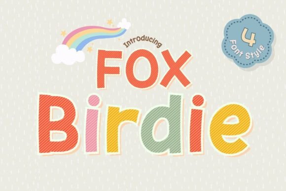 Fox Birdie: A Playful Display Font for Editorial Design