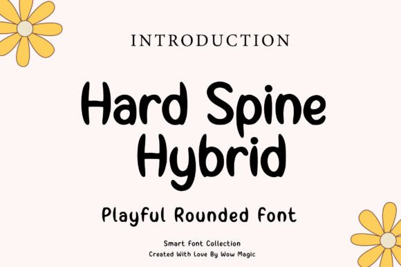 Hard Spine Hybrid: A Bold Typeface for Small Business Branding