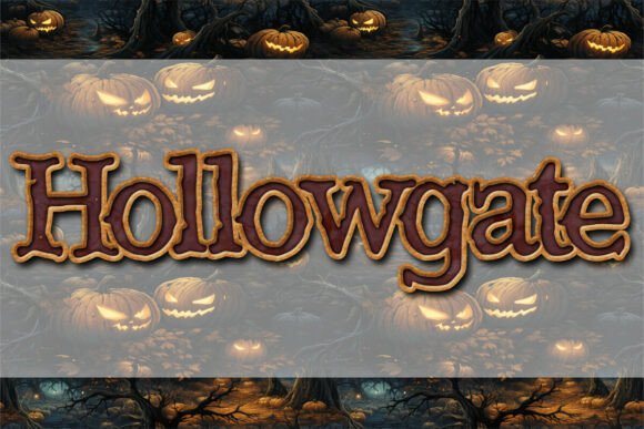 Hollowgate: A Bold Display Font for Makers and Brands