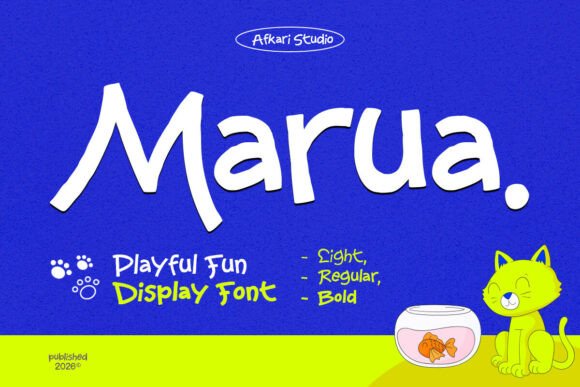 Marua: A Cheerful Display Font