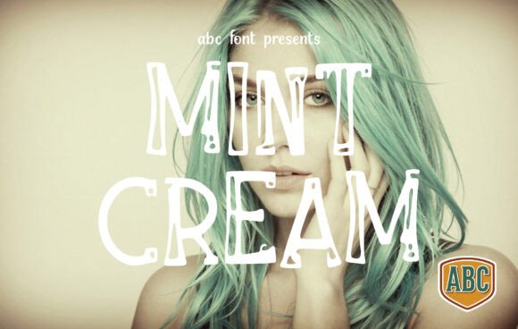 Mint Cream: A Quirky Display Font for Handmade Brands