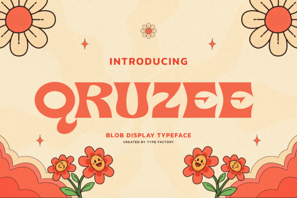 Qruzee Font: Retro Display with Bold Charm