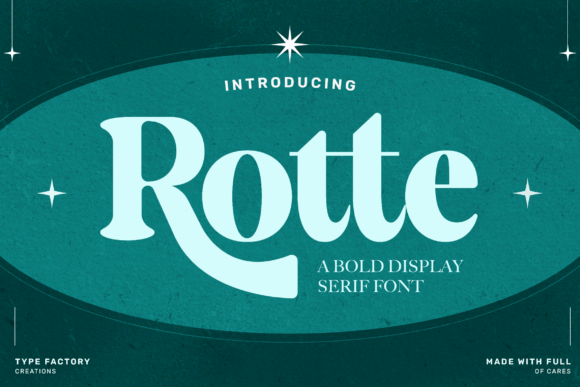 Rotte: A Vintage Display Typeface