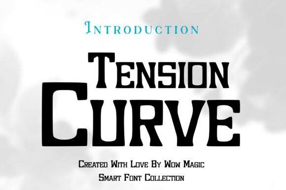 Tension Curve Font for Editorial Design