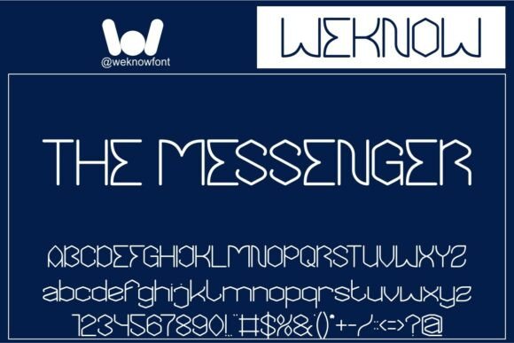The Messenger Font