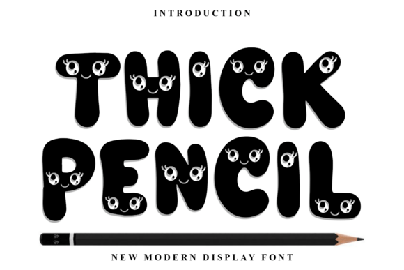 Thick Pencil Font for Festive Branding