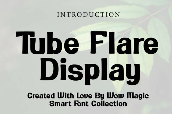 Tube Flare Display: A Bold Retro Font