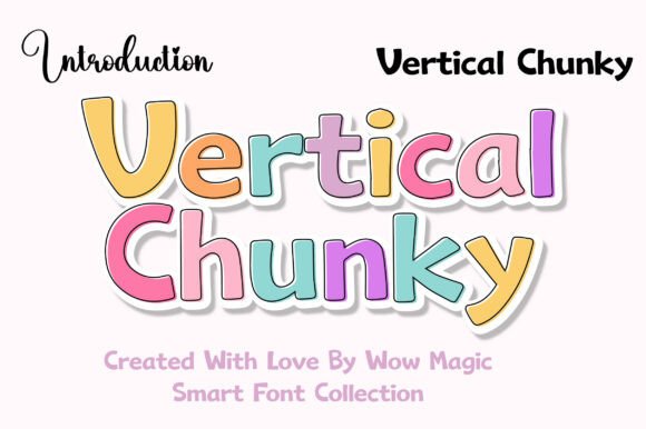 Vertical Chunky Font for Bold Branding